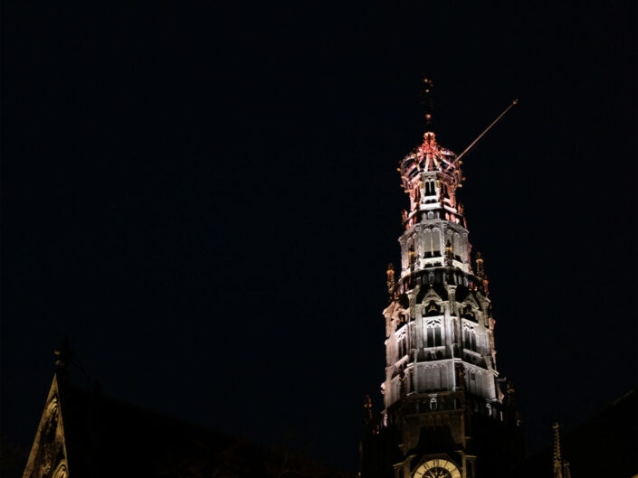 lichtkunstwerk light art Grote Kerk St.-Bavo Haarlem | Mijntje van de Sande